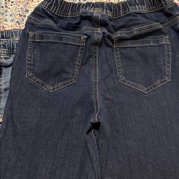 365 Kids set of 2 drawstring blue jeans| size 8 - Picture 6 of 11